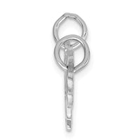 Load image into Gallery viewer, 14k White Gold Key and Heart Break-apart Charm
