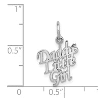 Load image into Gallery viewer, 14k White Gold DADDY&#39;S LITTLE GIRL CHARM
