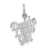 Load image into Gallery viewer, 14k White Gold DADDY&#39;S LITTLE GIRL CHARM
