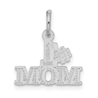 Load image into Gallery viewer, 14k White Gold #1 MOM Charm
