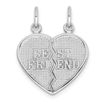 Load image into Gallery viewer, 14k White Gold BEST FRIEND Break-apart Charm
