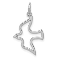 Load image into Gallery viewer, 14k White Gold Dove Charm
