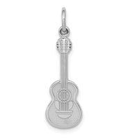 Load image into Gallery viewer, 14k White Gold Guitar Charm
