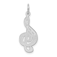 Load image into Gallery viewer, 14K White Gold Treble Clef Charm
