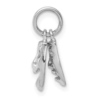 Load image into Gallery viewer, 14k White Gold Comedy/Tragedy 2-Piece Charm
