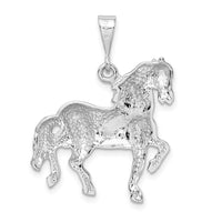 Load image into Gallery viewer, 14k White Gold Horse Charm
