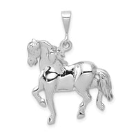 Load image into Gallery viewer, 14k White Gold Horse Charm
