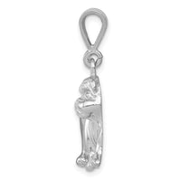 Load image into Gallery viewer, 14k White Gold Bulldog Pendant
