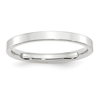Load image into Gallery viewer, 10k White Gold 2.5mm Standard Weight Flat Comfort Fit Wedding Band Size 7.5
