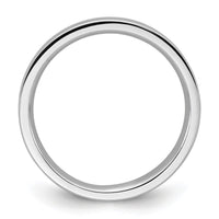 Load image into Gallery viewer, 10k White Gold 3mm Standard Weight Flat Comfort Fit Wedding Band Size 4
