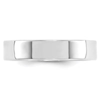 Load image into Gallery viewer, 10k White Gold 5mm Standard Weight Flat Comfort Fit Wedding Band Size 7.5
