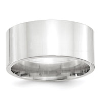 Load image into Gallery viewer, 10k White Gold 10mm Standard Weight Flat Comfort Fit Wedding Band Size 12.5
