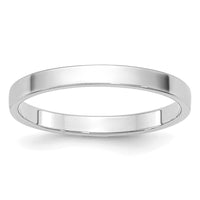 Load image into Gallery viewer, 10k White Gold 2mm Lightweight Flat Wedding Band Size 11
