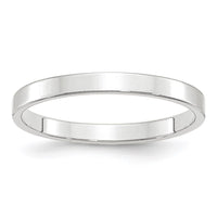 Load image into Gallery viewer, 14k White Gold 2.5mm Lightweight Flat Wedding Band Size 5

