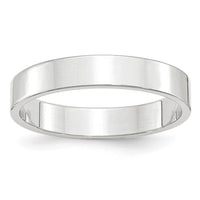 Load image into Gallery viewer, 10k White Gold 4mm Lightweight Flat Wedding Band Size 13.5
