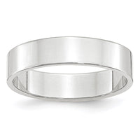 Load image into Gallery viewer, 14k White Gold 5mm Lightweight Flat Wedding Band Size 12
