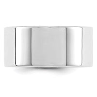 Load image into Gallery viewer, 14k White Gold 10mm Lightweight Flat Wedding Band Size 5
