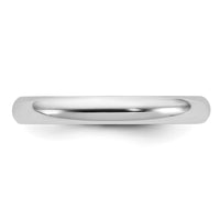 Load image into Gallery viewer, 14k White Gold 3mm Half-Round Wedding Band Size 5

