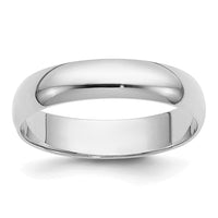 Load image into Gallery viewer, 14k White Gold 4mm Half Round Wedding Band Size 12.5
