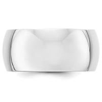 Load image into Gallery viewer, 14k White Gold 10mm Half-Round Wedding Band Size 12
