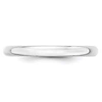 Load image into Gallery viewer, 14k White Gold 2.5mm Lightweight Half Round Wedding Band Size 5
