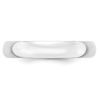 Load image into Gallery viewer, 14k White Gold 4mm Lightweight Half Round Wedding Band Size 12
