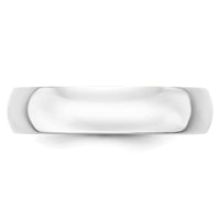 Load image into Gallery viewer, 14k White Gold 5mm Lightweight Half Round Wedding Band Size 12
