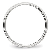 Load image into Gallery viewer, 14k White Gold 6mm Milgrain Half Round Wedding Band Size 5.5
