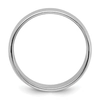 Load image into Gallery viewer, 14k White Gold 8mm Milgrain Half Round Wedding Band Size 5.5
