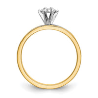 Load image into Gallery viewer, 14k and Rhodium AA Quality 1/15 carat Diamond Trio Complete Engagement Ring
