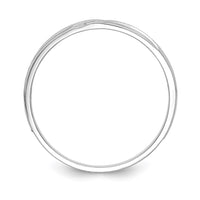 Load image into Gallery viewer, 14k White Gold AA Quality 1/20 carat Diamond Trio Mens Complete Wedding Band
