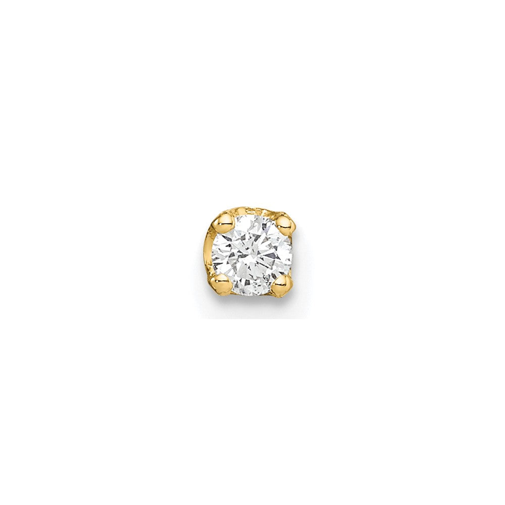 14k Single Stud Diamond Earring