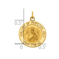 Load image into Gallery viewer, 14k Our Lady of Perpetual Help Medal Charm
