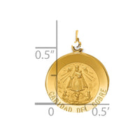 Load image into Gallery viewer, 14k Caridad Del Cobre Medal Pendant
