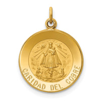 Load image into Gallery viewer, 14k Caridad Del Cobre Medal Pendant
