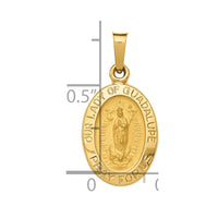 Load image into Gallery viewer, 14k Hollow Our Lady Of Guadalupe Medal Charm
