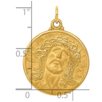 Load image into Gallery viewer, 14k Jesus Medal Pendant
