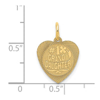 Load image into Gallery viewer, 14k #1 GRANDDAUGHTER Charm
