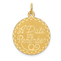 Load image into Gallery viewer, 14K A DATE TO REMEMBER Disc Charm

