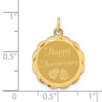 Load image into Gallery viewer, 14K HAPPY ANNIVERSARY Charm
