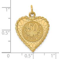 Load image into Gallery viewer, 14K 50th ANNIVERSARY Charm
