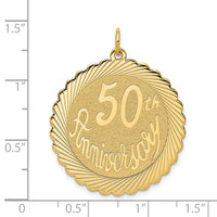 Load image into Gallery viewer, 14K 50th ANNIVERSARY Charm
