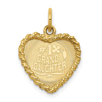 Load image into Gallery viewer, 14k #1 GRANDDAUGHTER Disc Charm
