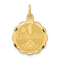 Load image into Gallery viewer, 14K #1 GODMOTHER Charm
