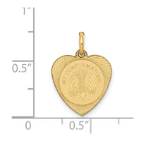 Load image into Gallery viewer, 14k My Confirmation Heart Disc Charm
