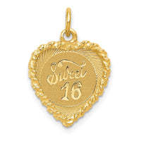 Load image into Gallery viewer, 14K SWEET Sixteen Heart Charm
