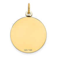 Load image into Gallery viewer, 14k HAPPY BIRTHDAY Disc Charm with CZ Flower
