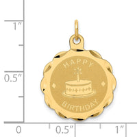 Load image into Gallery viewer, 14K HAPPY BIRTHDAY Charm
