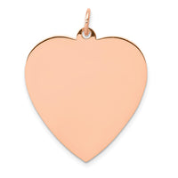 Load image into Gallery viewer, 14K Rose Polished Heart Shaped Disc Pendant
