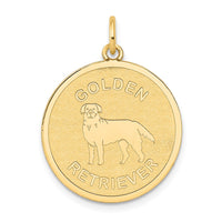 Load image into Gallery viewer, 14k Golden Retriever Disc Charm
